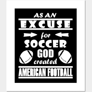 entschuldigung fussball american football geschenkidee spruch Posters and Art